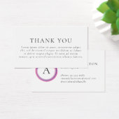 Pink and Purple Monogram Modern Package Insert (Schreibtisch)