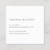 Pink and Purple Monogram Modern Treuekarte (Rückseite)