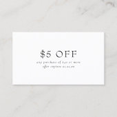 Pink and Purple Monogram QR Code Modern Rabattkarte (Vorderseite)