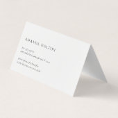 Pink and Purple Monogram QR Code Modern Visitenkarten (Rückseite)