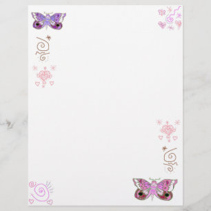 Pink and Purple Schmetterlinge Buch der Schattense