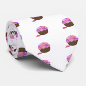 Pink and Purple Smartie Cupcakes Krawatte (Gerollt)