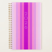 Pink and Purple Stripe 2026 Planner Planer (Vorderseite)