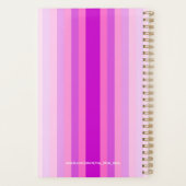 Pink and Purple Stripe 2026 Planner Planer (Rückseite)