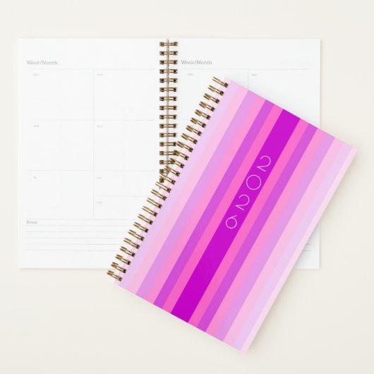 Pink and Purple Stripe 2026 Planner Planer (Anzeige)