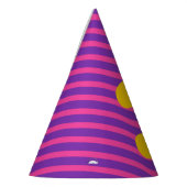 Pink and Purple Stripe Birthday Age Partyhütchen (Links)