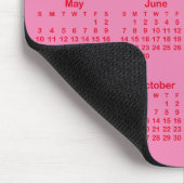 Pink and Red 2026 Calendar Mousepad (Ecke)