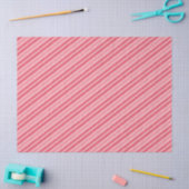 Pink and Red Christmas Candy Cane Stripes Seidenpapier (Basteln)
