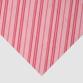 Pink and Red Christmas Candy Cane Stripes Seidenpapier (Detail)