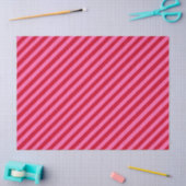 Pink and Red Christmas Peppermint Stripes Seidenpapier (Basteln)