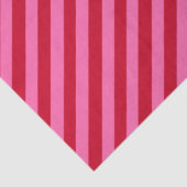 Pink and Red Christmas Peppermint Stripes Seidenpapier (Detail)