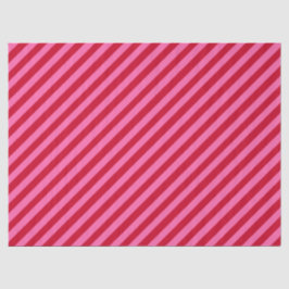 Pink and Red Christmas Peppermint Stripes  Seidenpapier