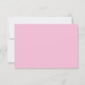Pink and Red Elegant Classic Wedding RSVP Karte (Rückseite)