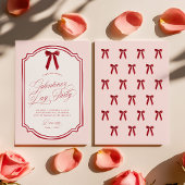 Pink and Red Galentine's Day Party Invitation Einladung