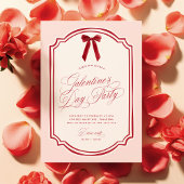Pink and Red Galentine's Day Party Invitation Einladung