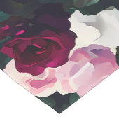 Pink and Red Painted Roses Kurzer Tischläufer (Ecke)