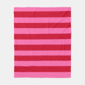 Pink and Red Peppermint Stripes Fleecedecke (Vorderseite)