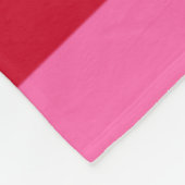 Pink and Red Peppermint Stripes Fleecedecke (Ecke)