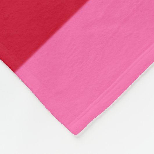 Pink and Red Peppermint Stripes Fleecedecke (Ecke)