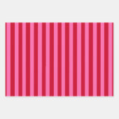Pink and Red Peppermint Stripes Geschenkpapier Set (Vorderseite 3)