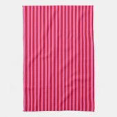 Pink and Red Peppermint Stripes Geschirrtuch (Vertikal)