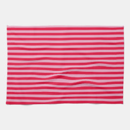 Pink and Red Striped Kitchen Towel Geschirrtuch