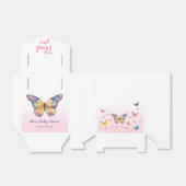Pink and Whimsical Butterfly Baby Duschbox Geschenkschachtel (Ungefaltet)