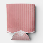 Pink and white background with black lace dosenkühler (Rückseite)