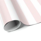 Pink and White Cabana Stripes Palm Beach Geschenkpapier (Rolleneckpunkt)