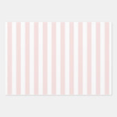 Pink and White Cabana Stripes Palm Beach Geschenkpapier Set (Vorderseite 2)