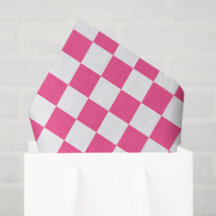 Pink and White Checkered Print