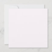 Pink and white flowers Budget Wedding Invitation Einladung (Rückseite)
