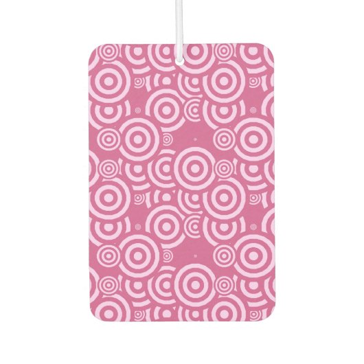 pink and white geometric autolufterfrischer (Vorderseite)
