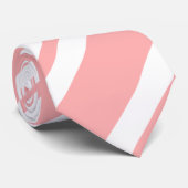  pink and white merry Christmas  Krawatte (Gerollt)