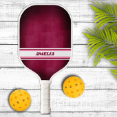 Pink and White Personalized Pickleball Paddle