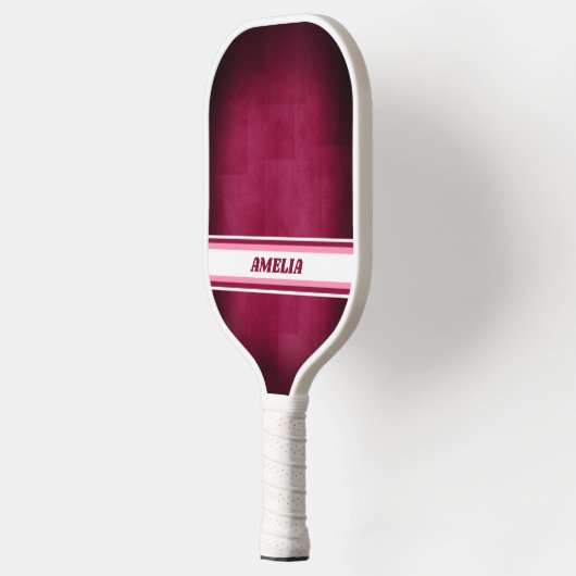 Pink and White Personalized Pickleball Paddle (Links)