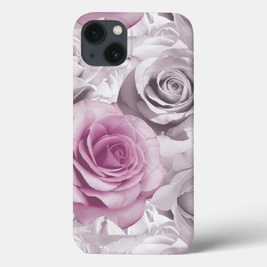Pink and White Rose iPad Retina Case (Rückseite)