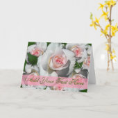 Pink and White Roses Notecards Karte (Gelbe Blume)