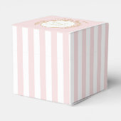 Pink and White Striped Paris Glam Geschenkschachtel (Rückseite)