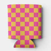 Pink and Yellow Checkerboard Dosenkühler (Rückseite)
