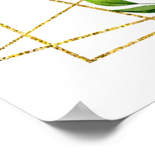 Pink and Yellow Floral Bridal Shower Welcome Sign Poster (Ecke)