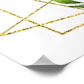 Pink and Yellow Flower Birthday Welcome Poster (Ecke)