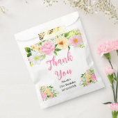 Pink and Yellow Flowers Birthday Thank You Geschenktütchen (Versiegelt)