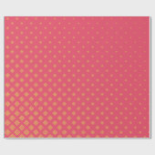 Pink and yellow geometric wrapping paper geschenkpapier (Flach)