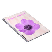 Pink Anemone Anpassbare Notebooks Notizblock (Rechte Seite)