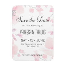 Pink Anemone Bloral Wedding Save the Date
