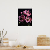 Pink Anemone Blume Art Print Poster (Küche)