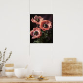Pink Anemone Blume Art Print Poster (Küche)