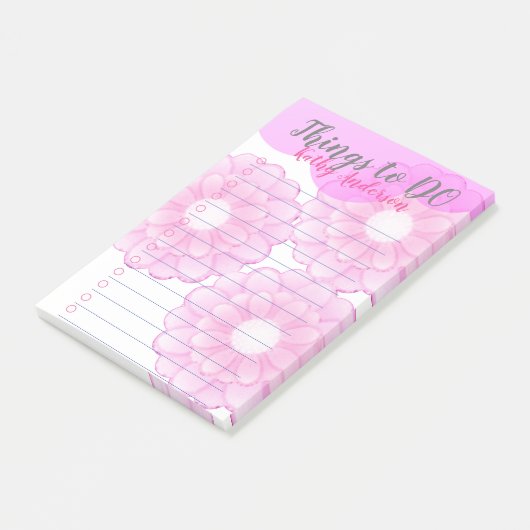 Pink Anemone Dinge tun, Post-It-Notes Post-it Klebezettel (angewinkelt)