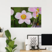 Pink Anemone Poster (Heimbüro)